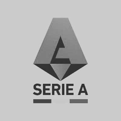 Black and white image of the classic Serie A badge featuring the league’s emblem in a vintage design.
