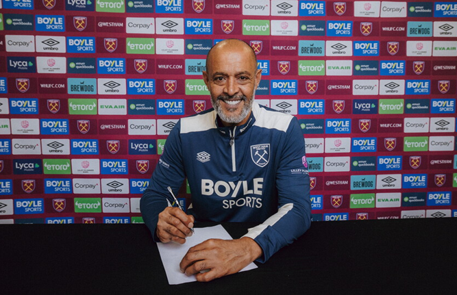 Nuno Espirito Santo is appointed as West Ham United's new head coach, replacing the sacked Graham Potter.