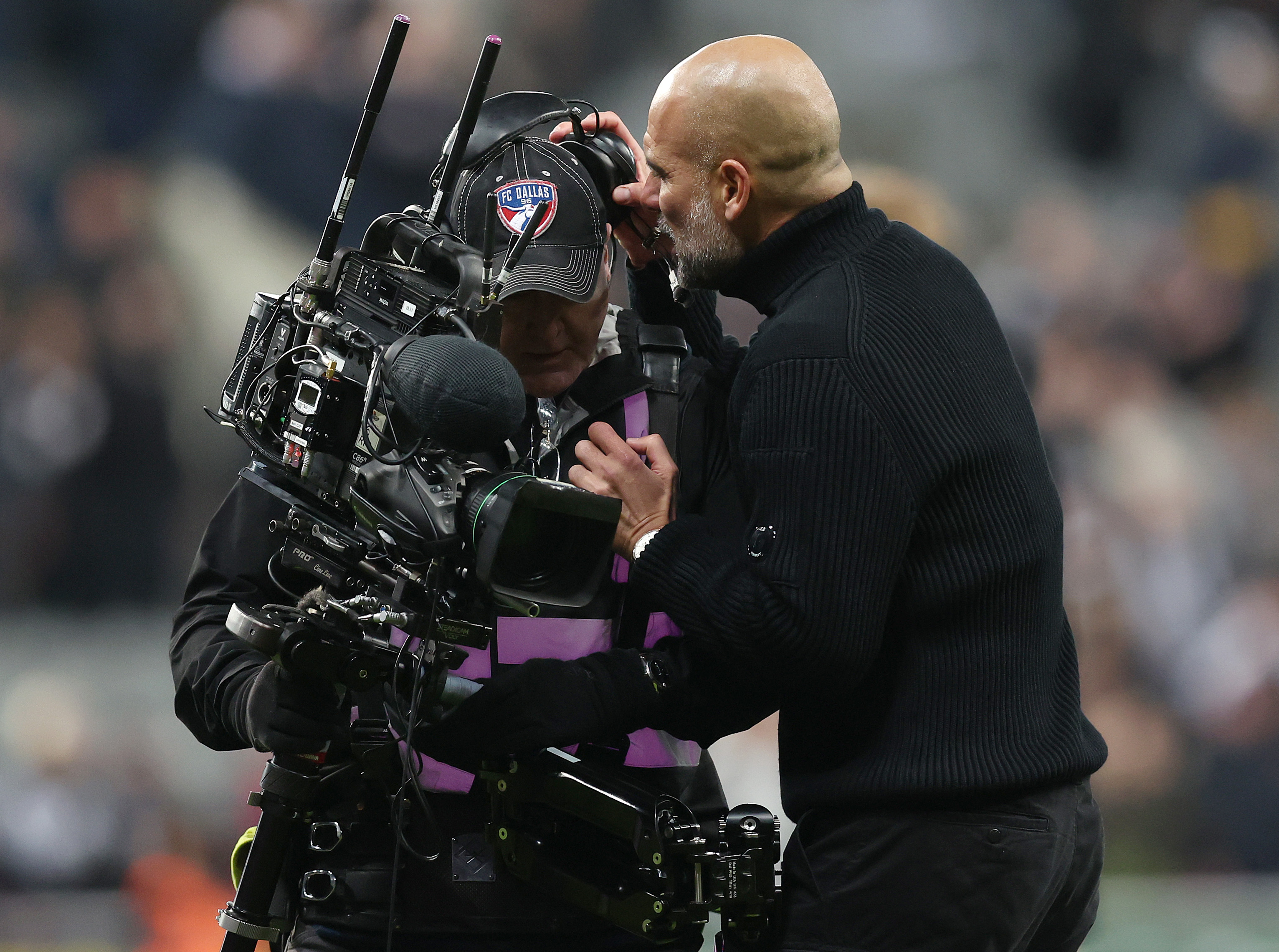 Pep Guardiola has apologised after angrily confronting a cameraman during his outburst after seeing Manchester City lose 2-1 at Newcastle United in the Premier League on November 22, 2025.