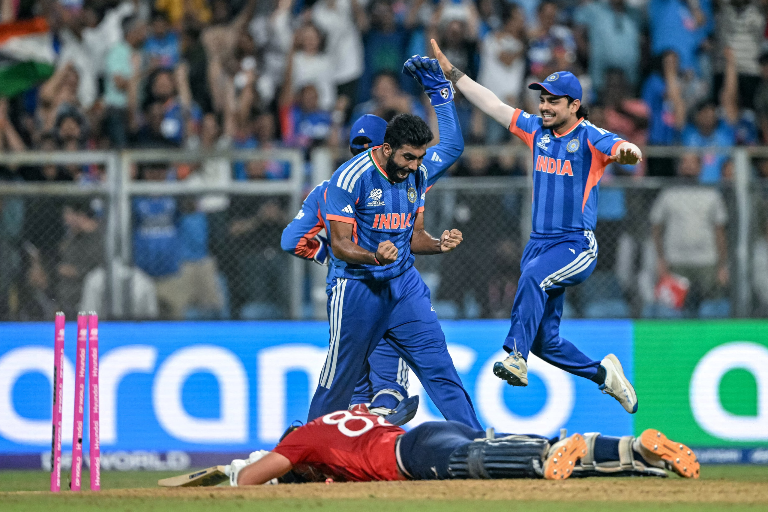 England lost by seven runs to India at the 2026 T20 Cricket World Cup semi-finals.