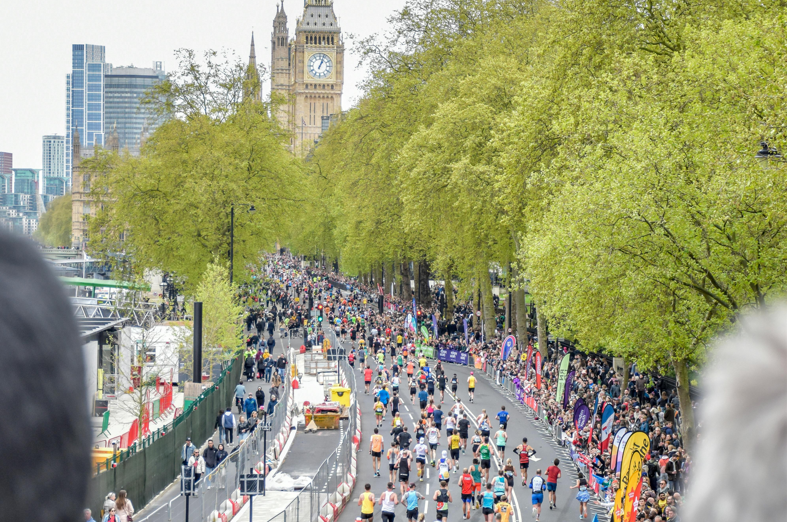 Picture of runners at a London Marathon.
