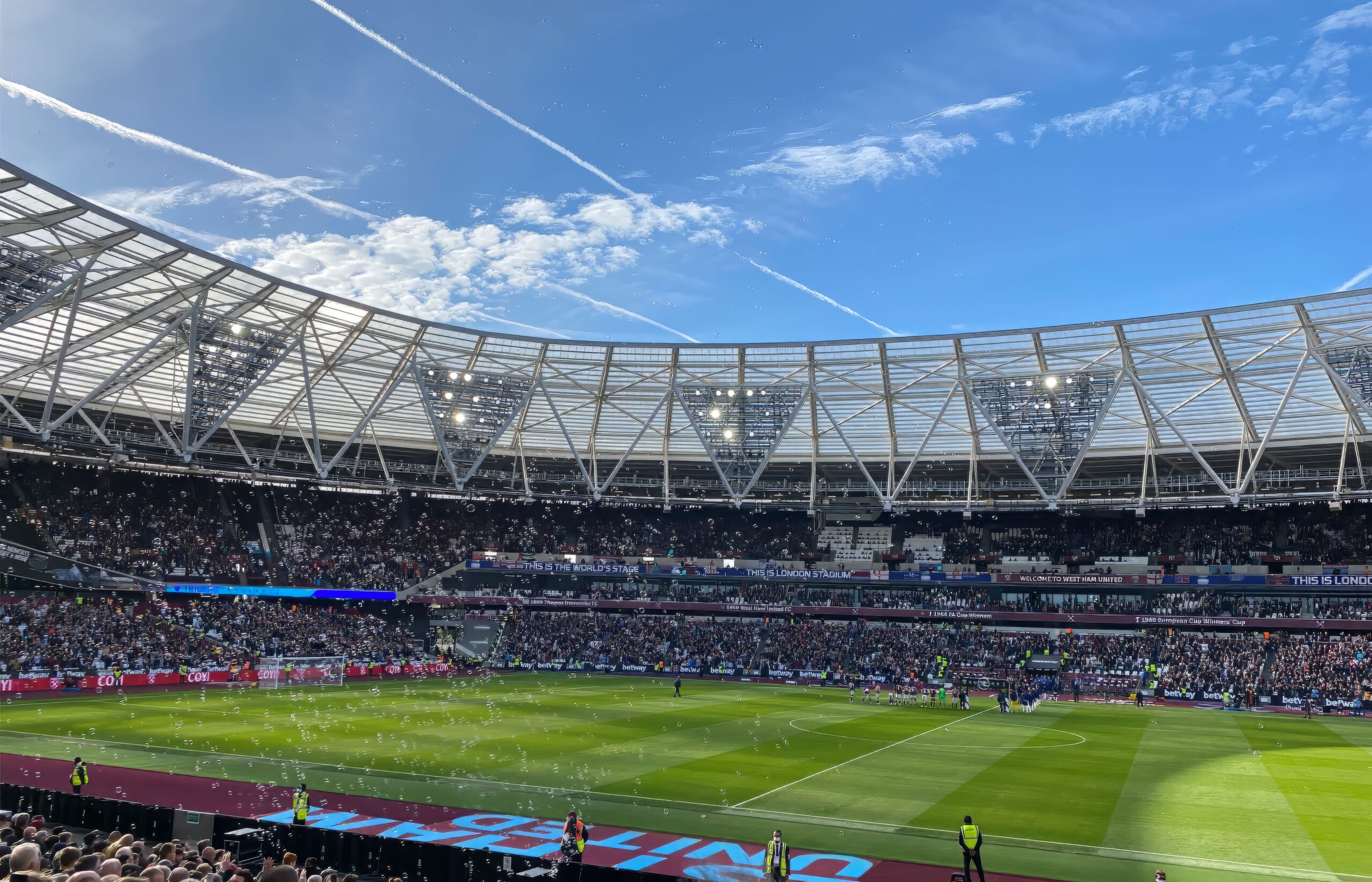 Picture of London Stadium - West Ham United's home ground - from Pexels.
