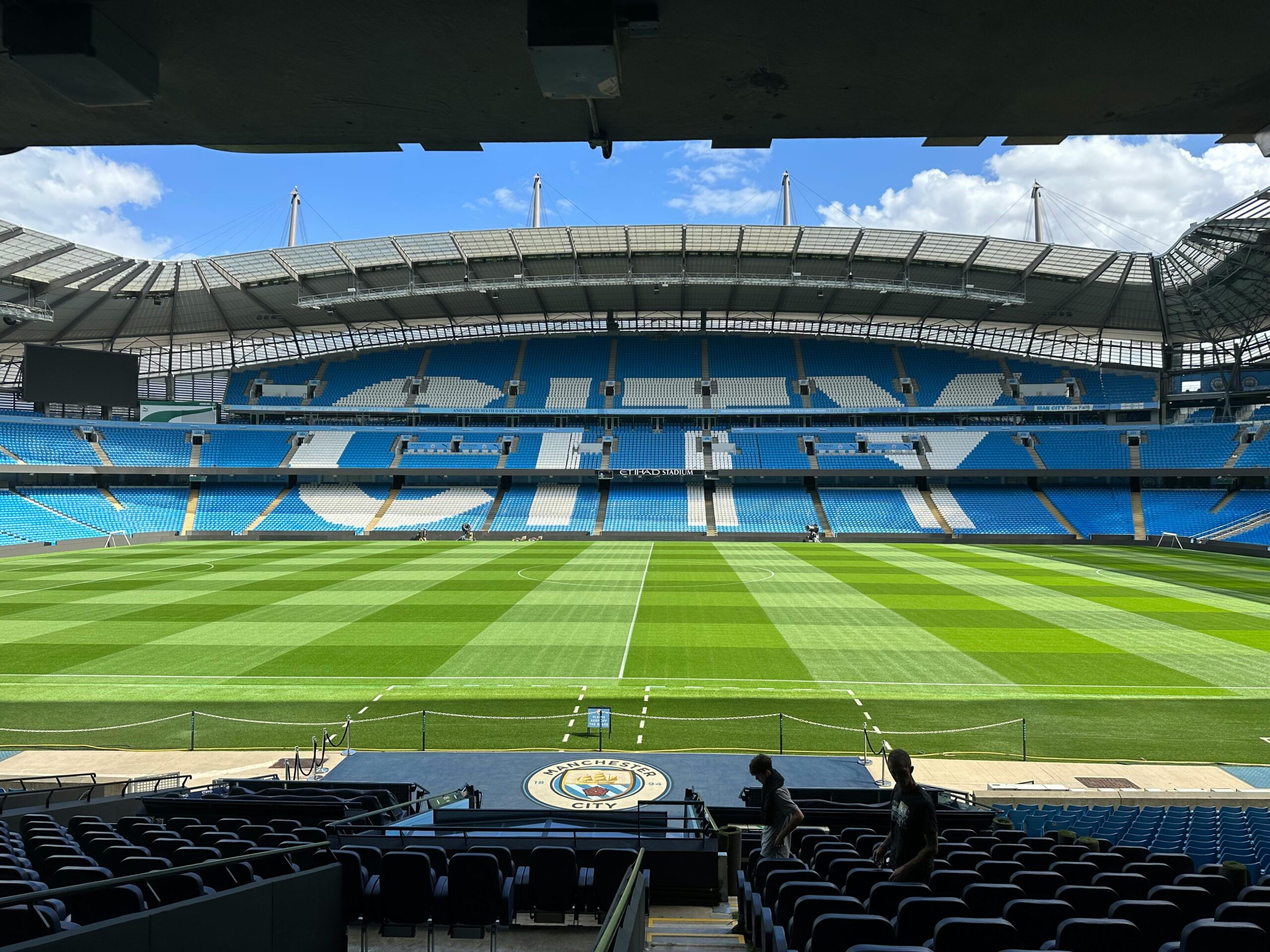 Picture of Etihad Stadium - Manchester City's home ground - from Pexels.