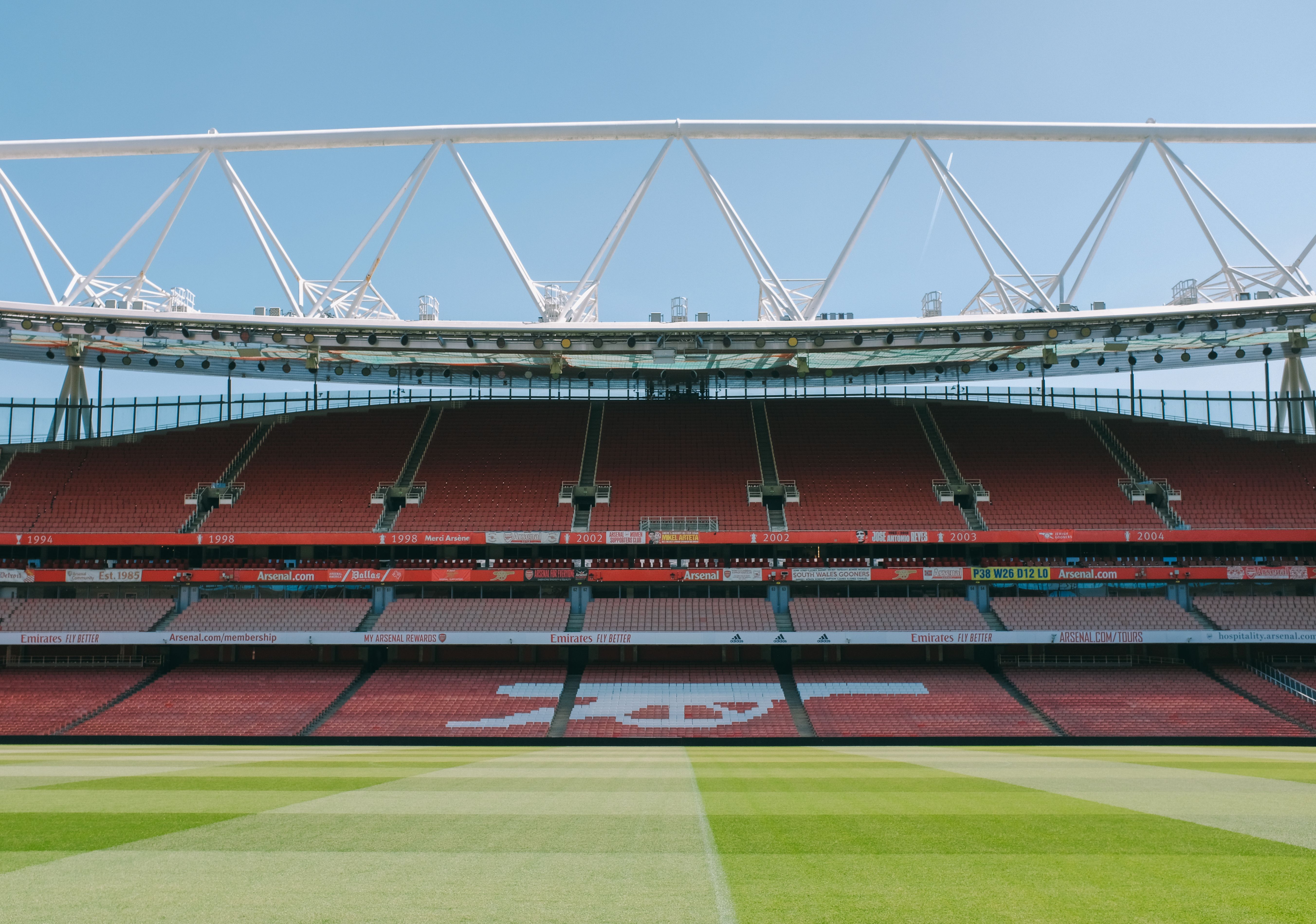 Picture of Emirates Stadium - Arsenal's home ground - from Pexels.