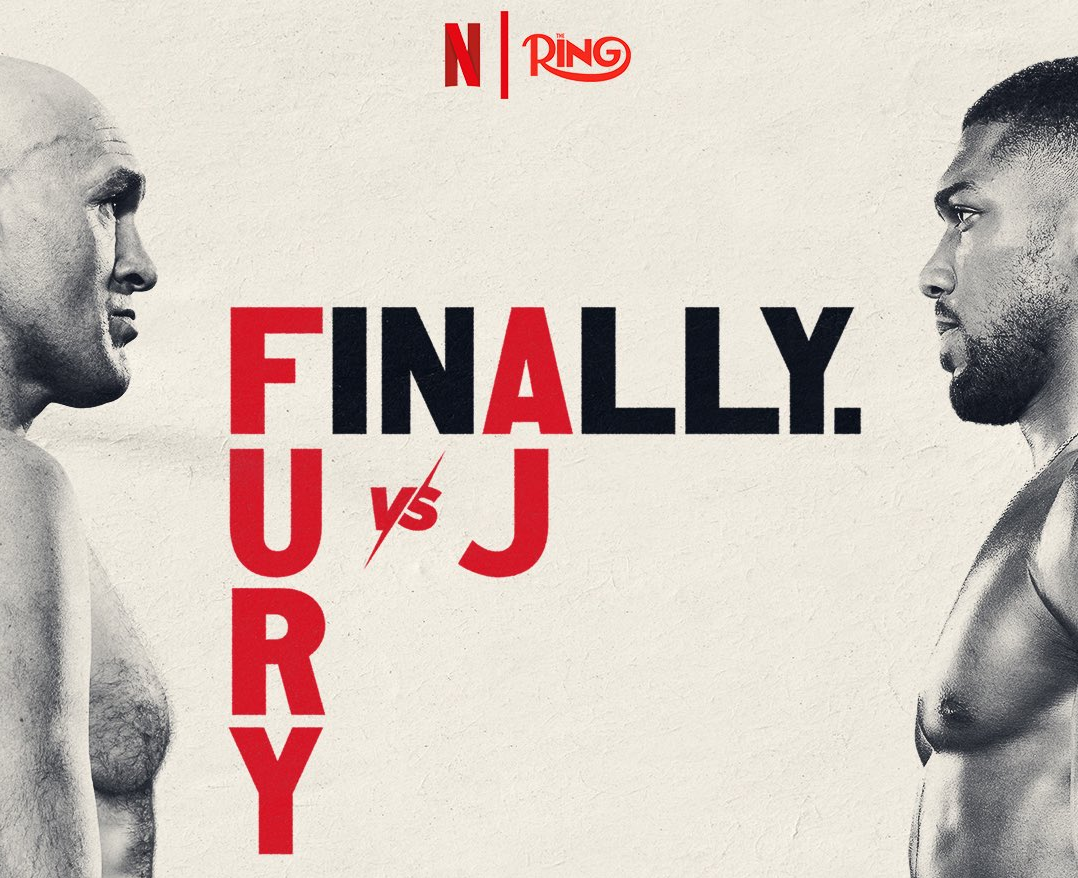 Tyson Fury and Anthony Joshua poster confirming their fight for December 11, 2026 in Cardiff.