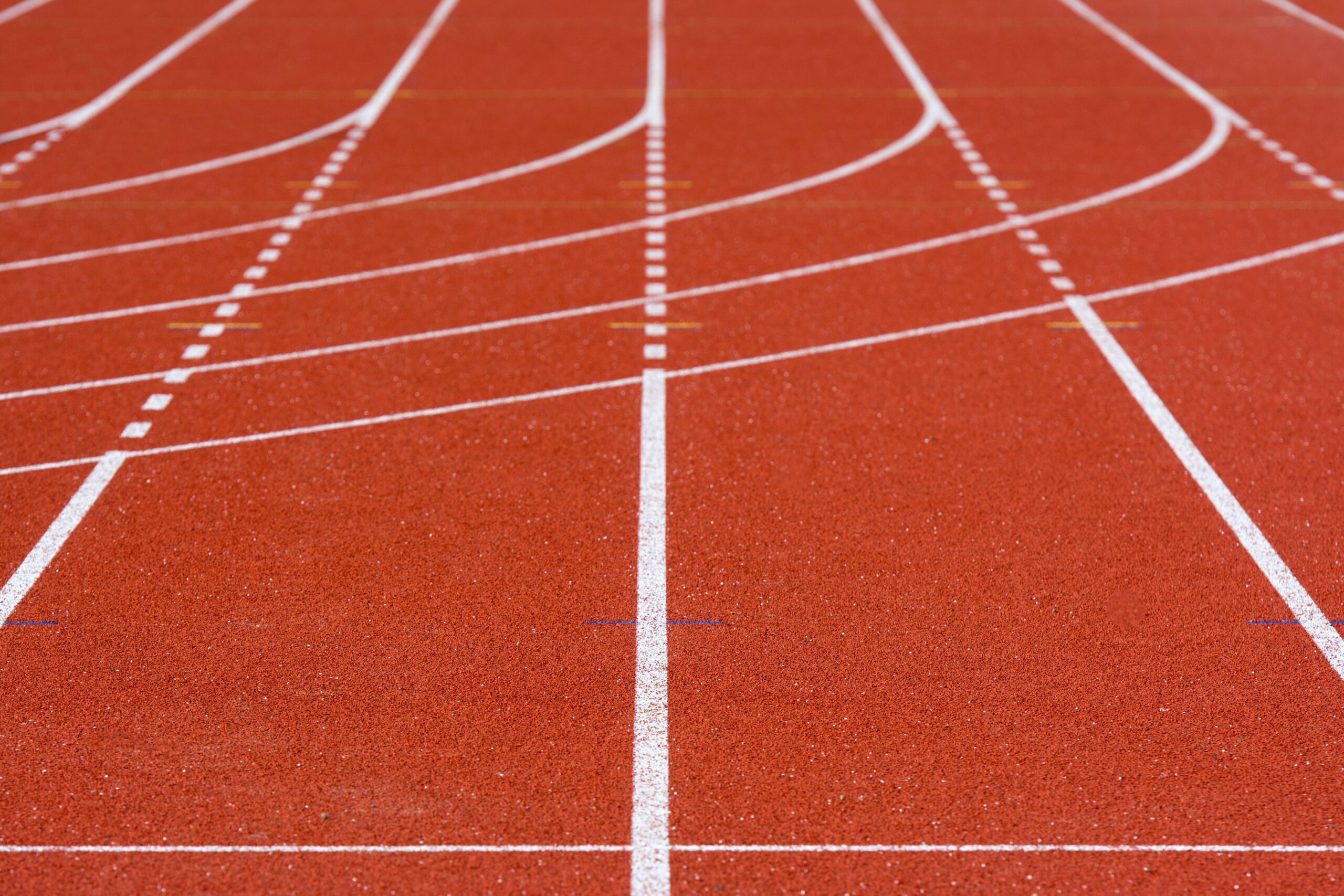 Picture of an athletics track - from Pexels.