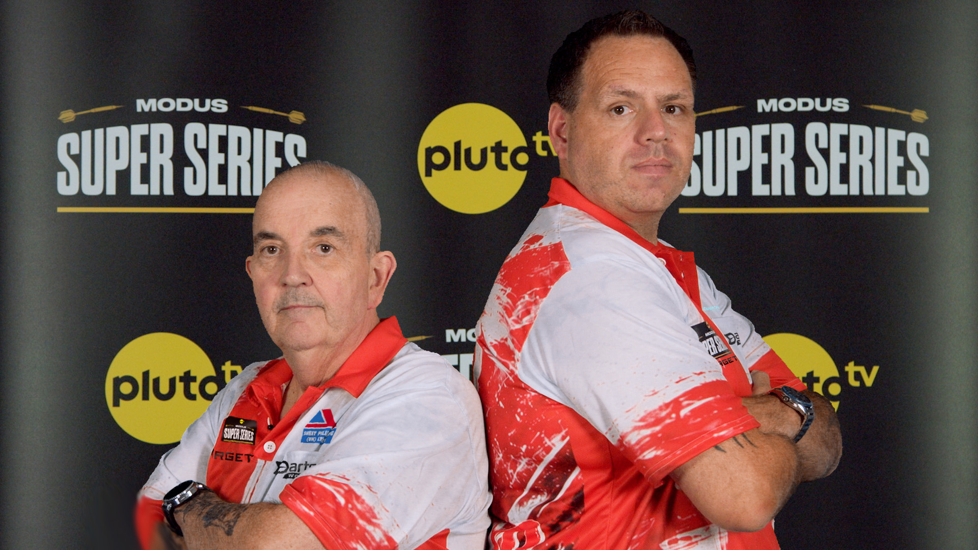 Phil Taylor and Adrian Lewis pictured together on September 29, 2026.