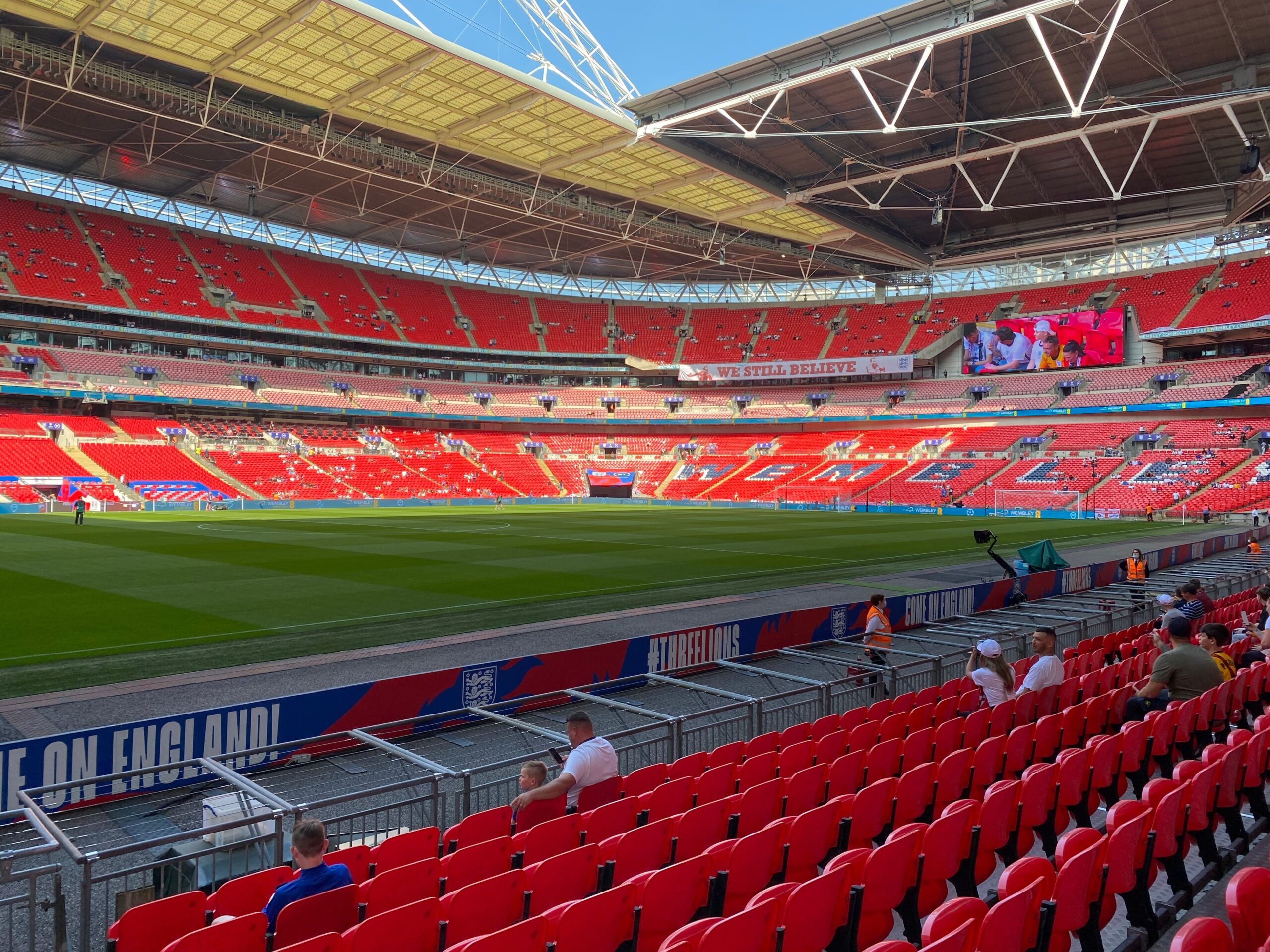 Picture of Wembley Stadium, home of England football - from Pexels.